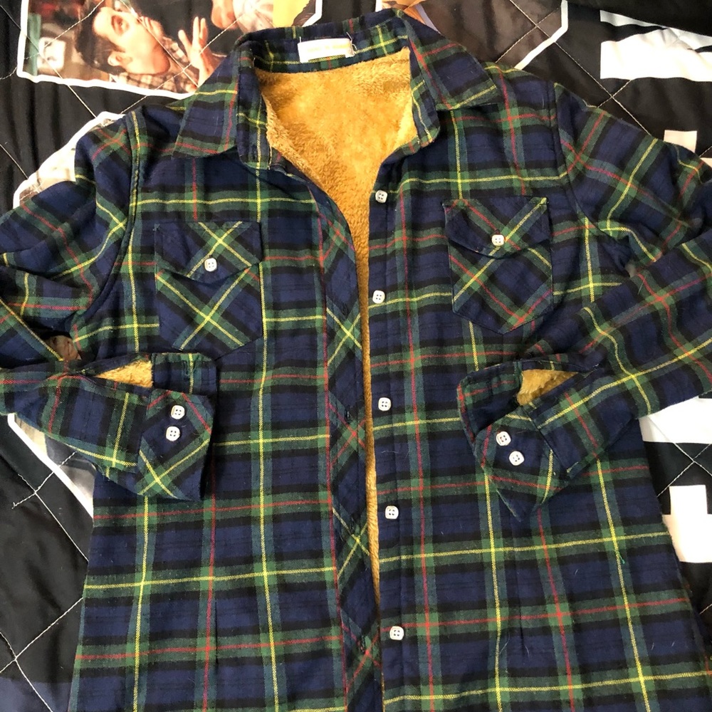 Sherpa lined flannel